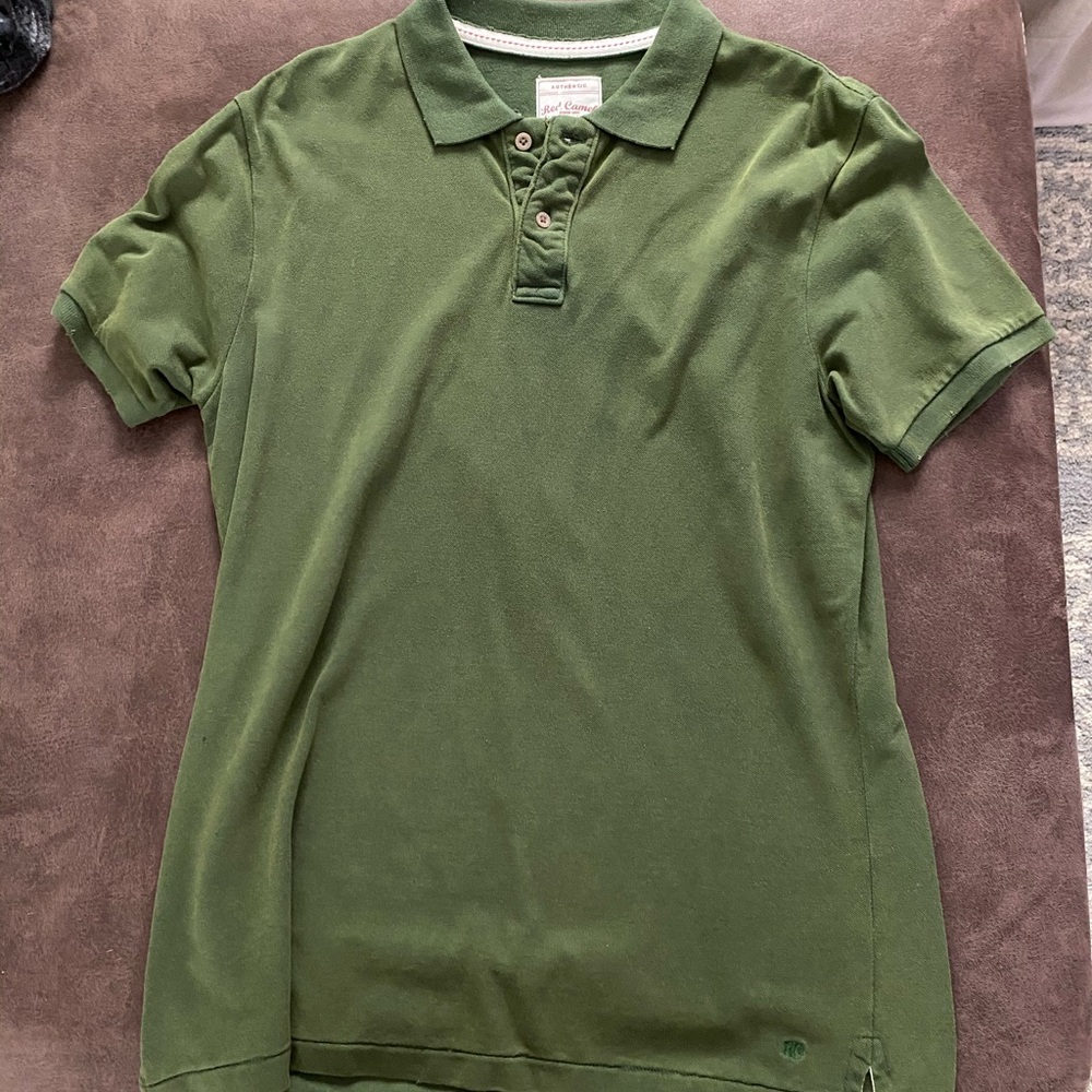 Men’s red camel polo